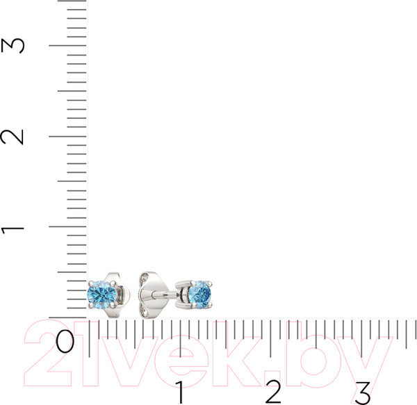 Изображение товара Серьги из серебра ZORKA 0310480 (с фианитами)