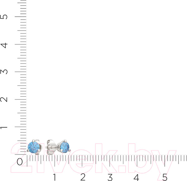 Изображение товара Серьги из серебра ZORKA 0310326 (с наноситаллом)