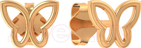 Изображение товара Серьги из розового золота ZORKA 300108