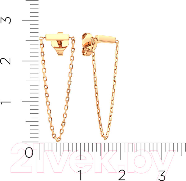 Изображение товара Серьги из розового золота ZORKA 300283.14K.R
