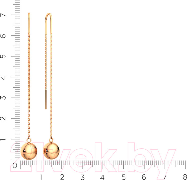 Изображение товара Серьги из розового золота ZORKA 300236.14K.R