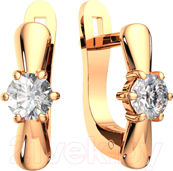 Изображение товара Серьги из розового золота ZORKA 310374 (с фианитами)