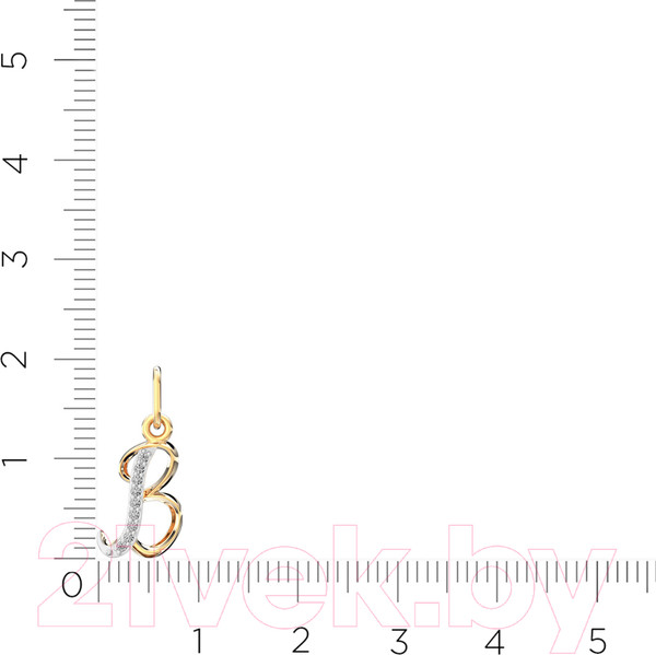 Изображение товара Подвеска из розового золота ZORKA 440438/B.14K.R.ZZ (с фианитами)