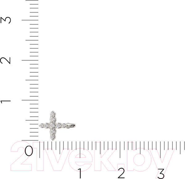 Изображение товара Моносерьга из серебра ZORKA 0310655 (с фианитами)