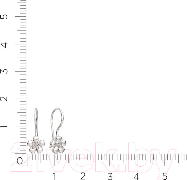 Изображение товара Серьги из серебра ZORKA 03101090 (с фианитами)