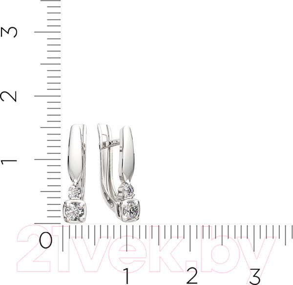 Изображение товара Серьги из серебра ZORKA 03101155 (с фианитами)