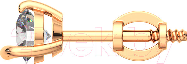 Изображение товара Серьги из розового золота ZORKA 310748.14K.R (с фианитами)