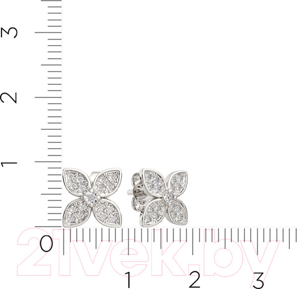 Изображение товара Серьги из серебра ZORKA 03101151 (с фианитами)