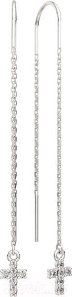 Изображение товара Серьги из серебра ZORKA 03101162 (с фианитами)