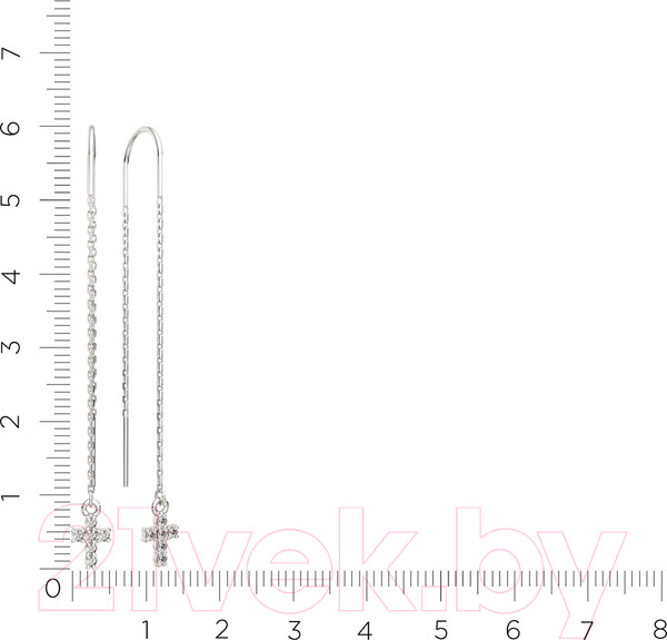 Изображение товара Серьги из серебра ZORKA 03101162 (с фианитами)
