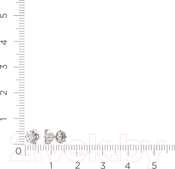 Изображение товара Серьги из серебра ZORKA 0310832 (с фианитами)