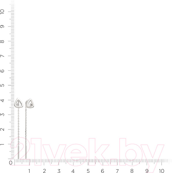 Изображение товара Серьги из серебра ZORKA 0310624 (с фианитами)