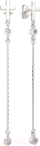 Изображение товара Серьги из серебра ZORKA 03101057 (с фианитами)