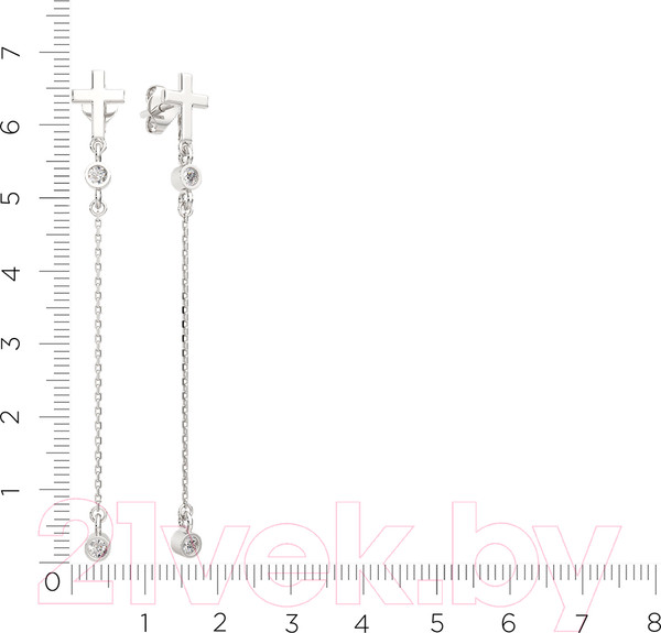 Изображение товара Серьги из серебра ZORKA 03101057 (с фианитами)
