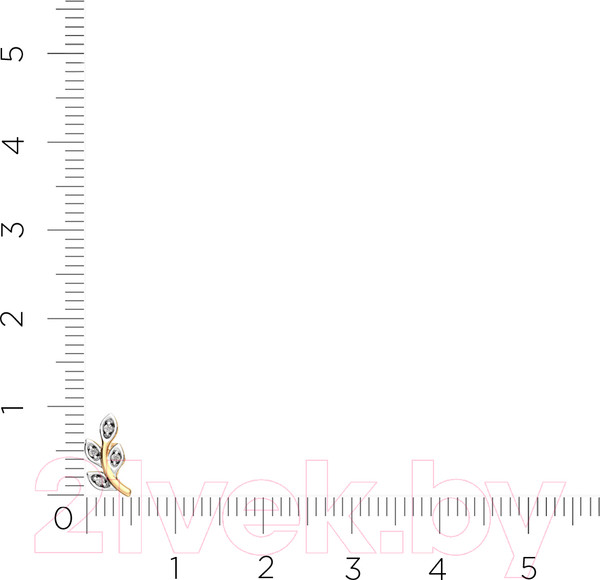 Изображение товара Серьги из розового золота ZORKA 3D00405.14K.R (с бриллиантами)