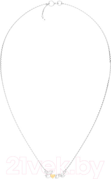 Изображение товара Колье из серебра ZORKA 0540024.G14K (45см, с золотой вставкой)