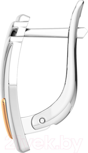 Изображение товара Серьги из серебра ZORKA 0300139.G14K (с золотой вставкой)