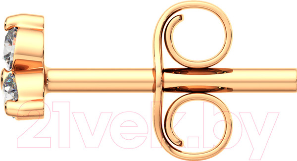 Изображение товара Серьги из розового золота ZORKA 310894.9K.R (с фианитами)