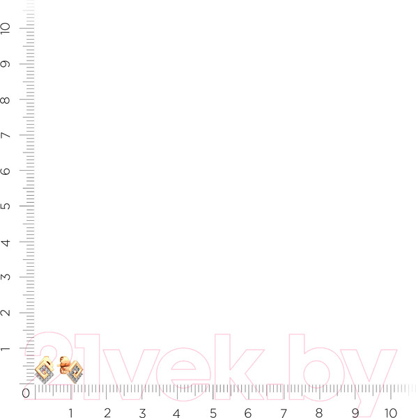 Изображение товара Серьги из розового золота ZORKA 3101377.9K.R (с фианитами)