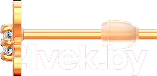 Изображение товара Серьги из розового золота ZORKA 310424S (с фианитами)