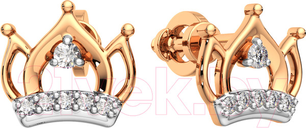 Изображение товара Серьги из розового золота ZORKA 310434 (с фианитами)