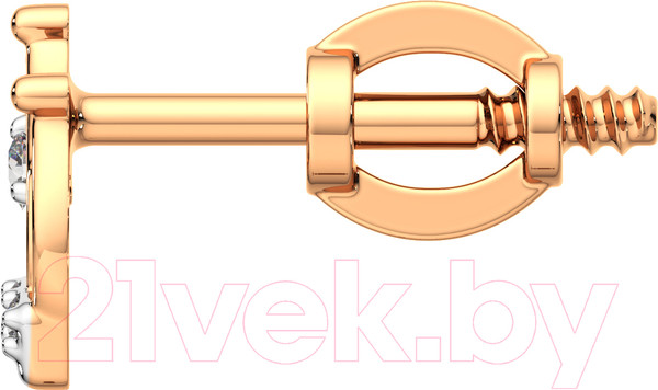 Изображение товара Серьги из розового золота ZORKA 310434 (с фианитами)