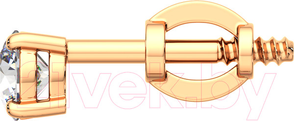 Изображение товара Серьги из розового золота ZORKA 310437 (с фианитами)