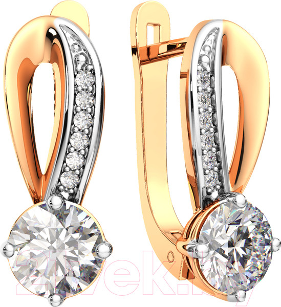 Изображение товара Серьги из розового золота ZORKA 310440 (с фианитами)