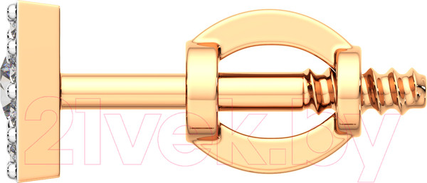 Изображение товара Серьги из розового золота ZORKA 310457 (с фианитами)