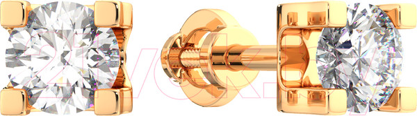 Изображение товара Серьги из розового золота ZORKA 310807.14K.R (с фианитами)