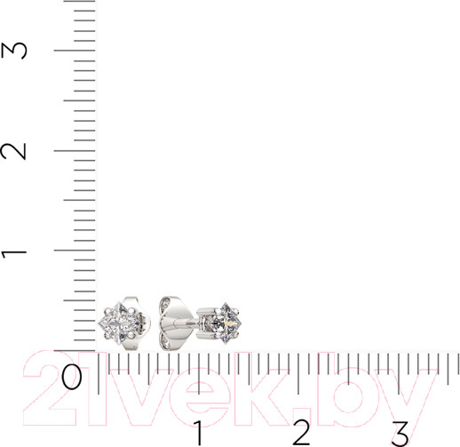 Изображение товара Серьги из серебра ZORKA 0310001