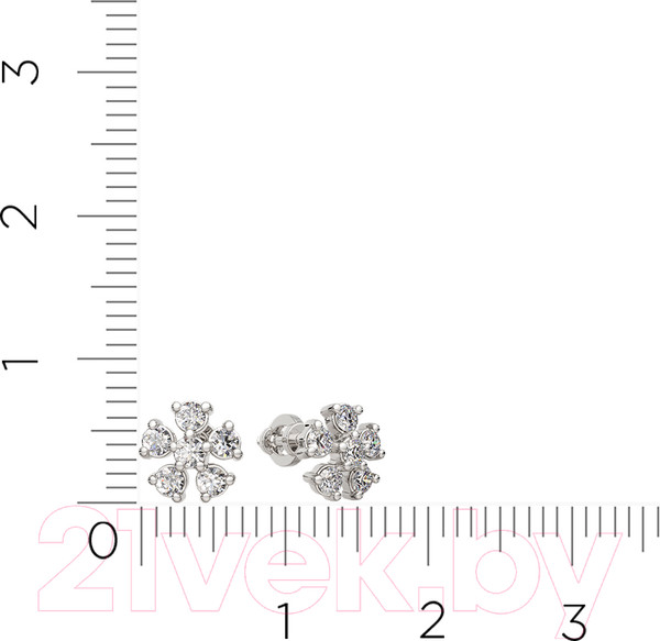 Изображение товара Серьги из серебра ZORKA 0310003 (с фианитами)