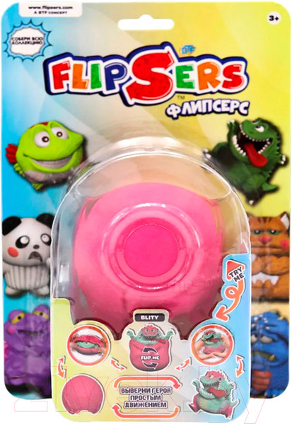 Изображение товара Сквиш Flipsers Тянучка-вывернушка. Динозавр Литти / 797286-11