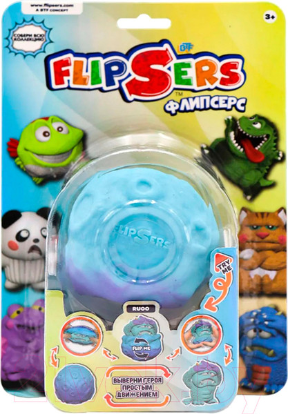Изображение товара Сквиш Flipsers Тянучка-вывернушка. Инопланетянин Руо / 797286-9