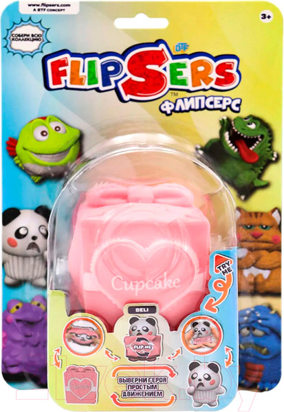 Изображение товара Сквиш Flipsers Тянучка-вывернушка. Панда Бели / 797286-2
