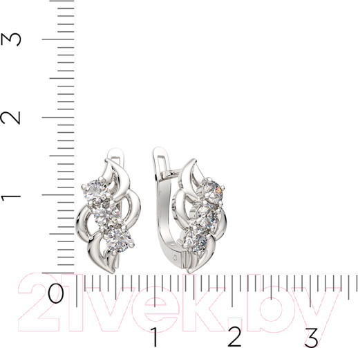 Изображение товара Серьги из серебра ZORKA 0310096