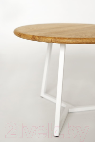 Изображение товара Журнальный столик Stal-Massiv SMT-60 (дуб натуральный/белый)