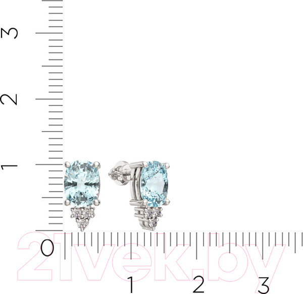 Изображение товара Серьги из серебра ZORKA 0310363