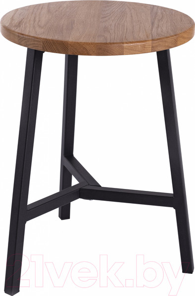 Изображение товара Табурет Stal-Massiv TRH-45 (дуб натуральный/черный)