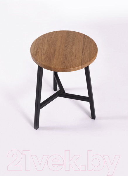 Изображение товара Табурет Stal-Massiv TRH-45 (дуб натуральный/черный)