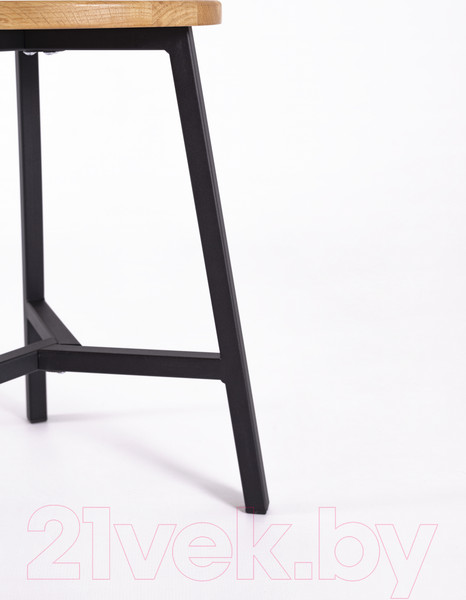 Изображение товара Табурет Stal-Massiv TRH-45 (дуб натуральный/черный)