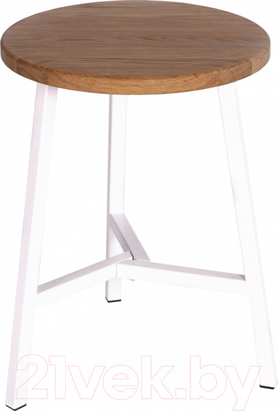 Изображение товара Табурет Stal-Massiv TRH-45 (дуб натуральный/белый)