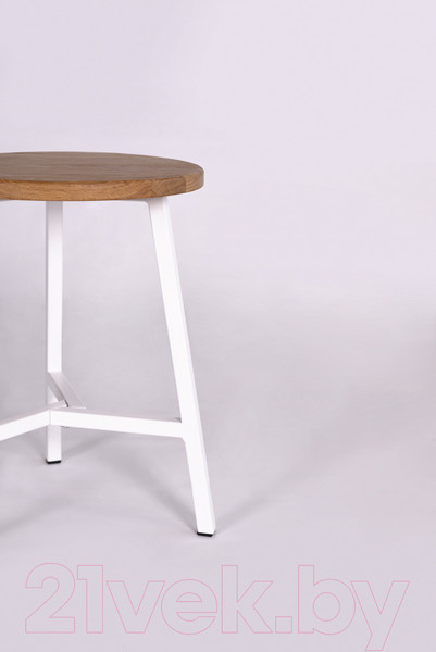 Изображение товара Табурет Stal-Massiv TRH-45 (дуб натуральный/белый)