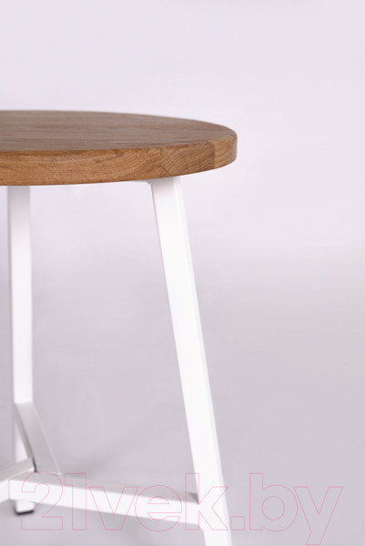 Изображение товара Табурет Stal-Massiv TRH-45 (дуб натуральный/белый)