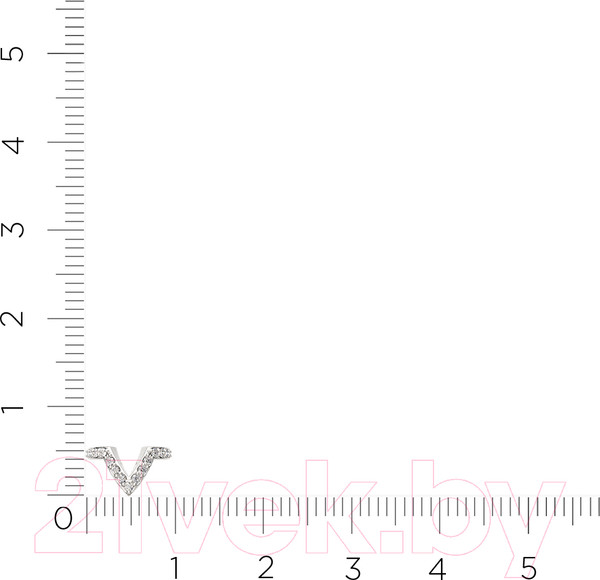 Изображение товара Моносерьга из серебра ZORKA 03101098