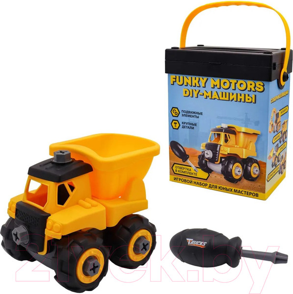 Изображение товара Игрушка-конструктор Funky Toys Самосвал с отверткой / FT0398151