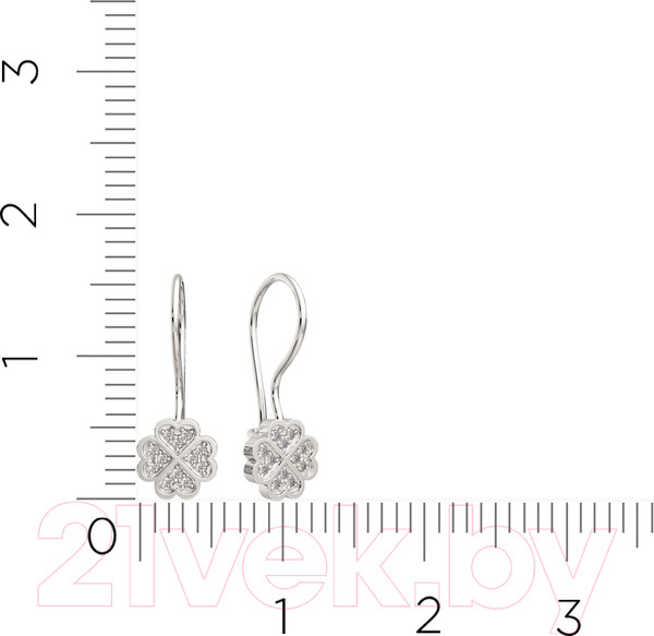 Изображение товара Серьги из серебра ZORKA 0310525