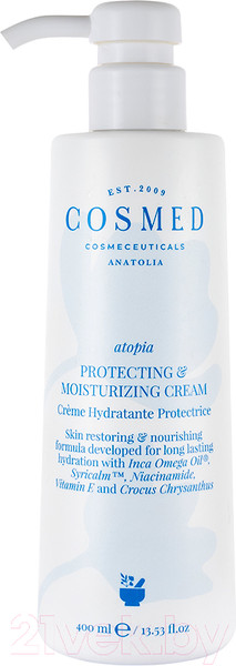 Изображение товара Крем для тела Cosmed Cosmeceuticals Atopia Protecting&Moisturizing для сухой и очень сухой кожи (400мл)