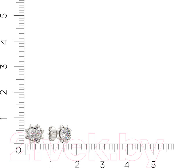 Изображение товара Серьги из серебра ZORKA 0310720.ZZ (с фианитами)