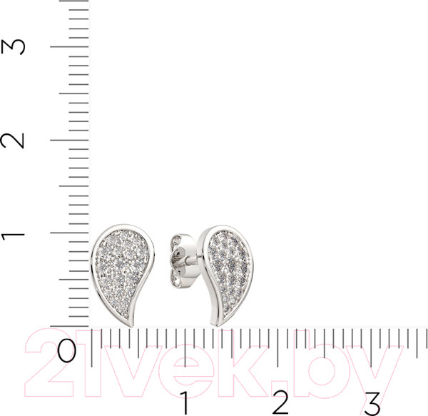 Изображение товара Серьги из серебра ZORKA 0310726.ZZ (с фианитами)